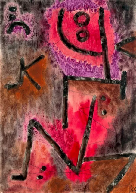 PAUL KLEE ABSTRACT ART ~ After Annealing ~ CANVAS PRINT Poster ~ 8"X 10"