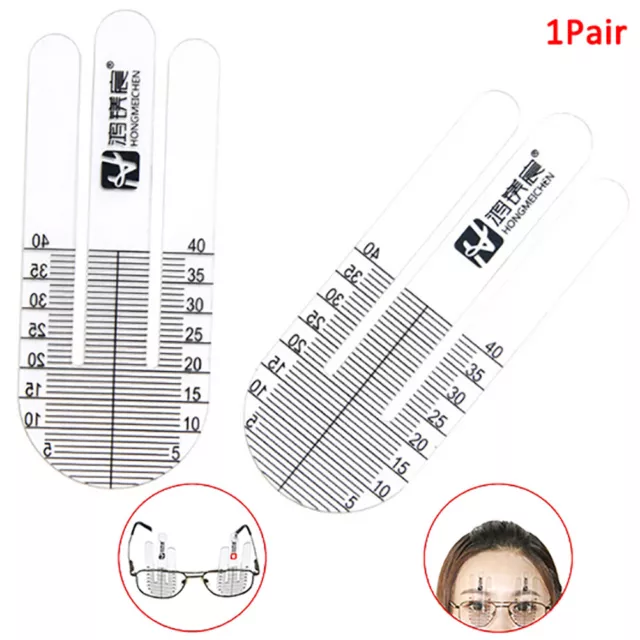 2Pcs Special Optical PD Ruler Pupil Height Meter Eye Ophthalmic Tool for GlaYUFY