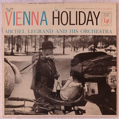 1955 Columbia Michel Legrand And His Orchestra Vienna Holiday Vg+/Vg Rare Htf