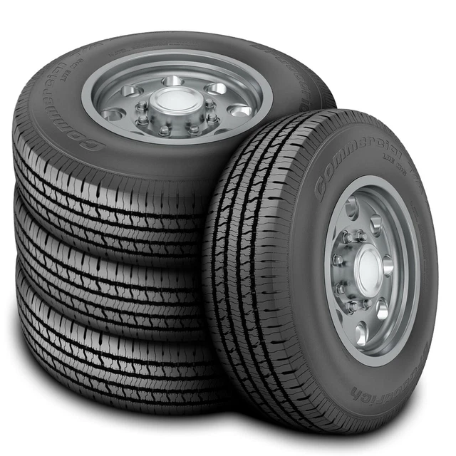 4 Tires BFGoodrich Commercial T/A All-Season 2 245/75R17 121/118R E 10 Ply A/S