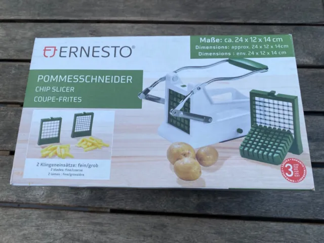 POMMESSCHNEIDER ERNESTO KARTOFFELSCHNEIDER rostfreier Edelstahl  Gemüseschneider EUR 15,90 - PicClick DE