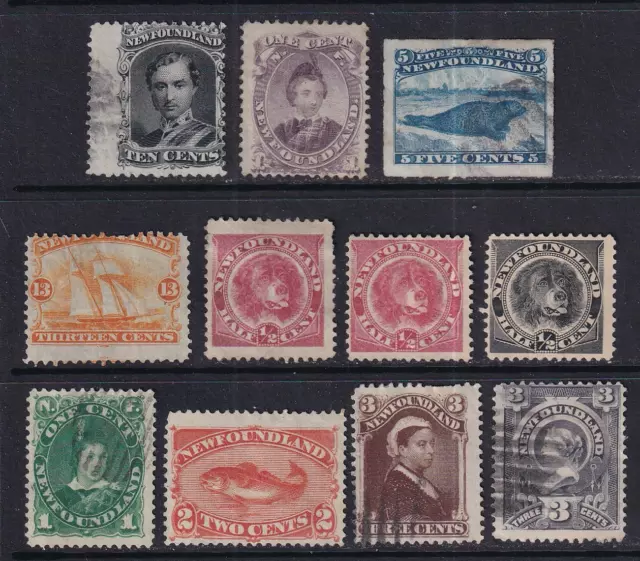 Early Newfoundland  Stamp Lot  Unused* and Used  HICV