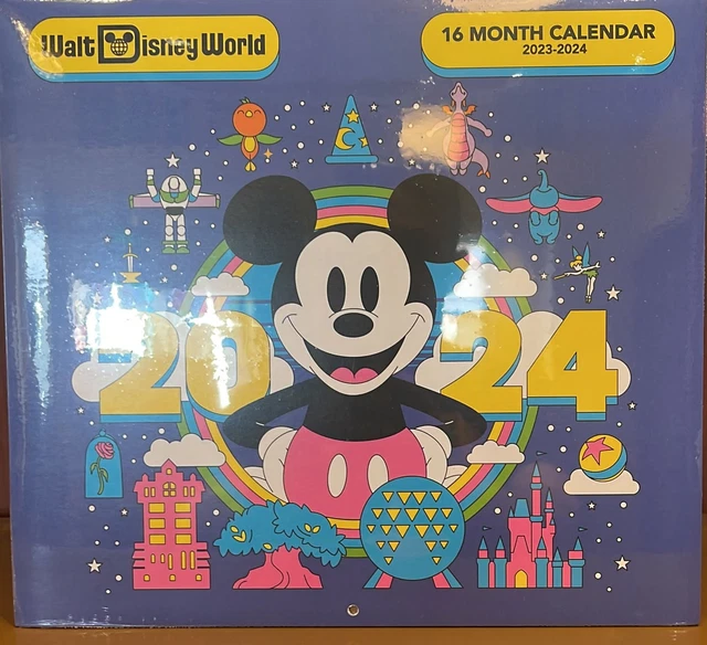 DISNEY 2024 WALT Disney World 4 Parks Mickey Figment Dumbo 16 Month