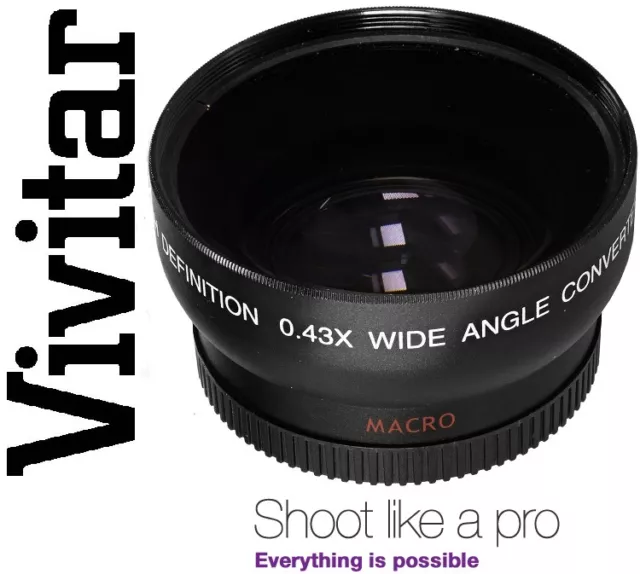 Pro Hi-Def Wide Angle Lens With Macro For Pentax K-3 K-3 II (For 18-135mm Lens)
