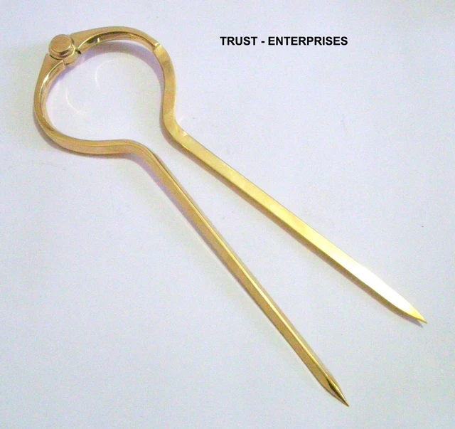 BRASS MARINE NAVIGATION Compass Map Divider Engineer Drafting Tool £17. ...