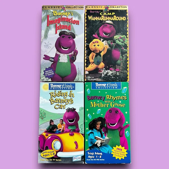 BARNEY RIDING IN Barney's Car VHS Tape LOT Camp WannaRunnaRound ...
