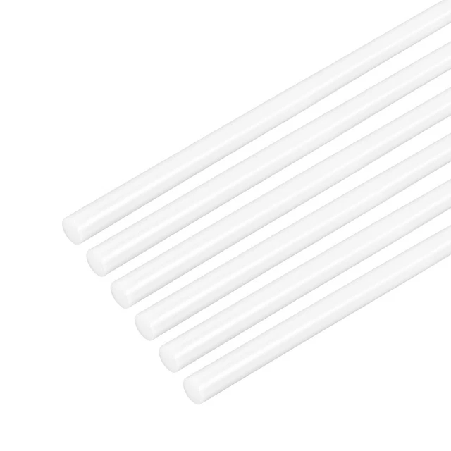6 pz asta rotonda in plastica POM 3 mm Dmr bianco asta rotonda plastica tecnica