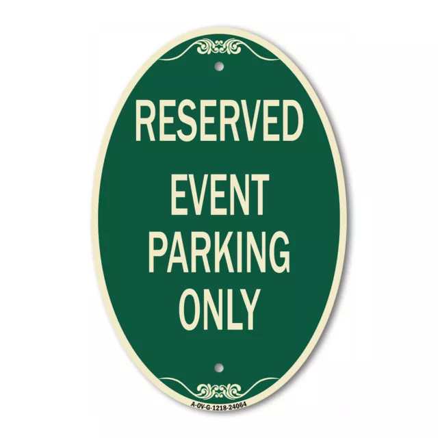 SignMission Designer Series Sign - Event Parking Only 12" x 18" Aluminum Sign