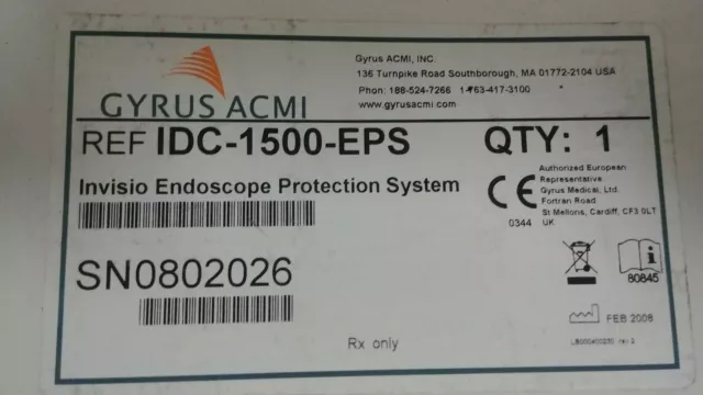 Système de protection endoscopique Gyrus ACMI IDC-1500 EPS 3