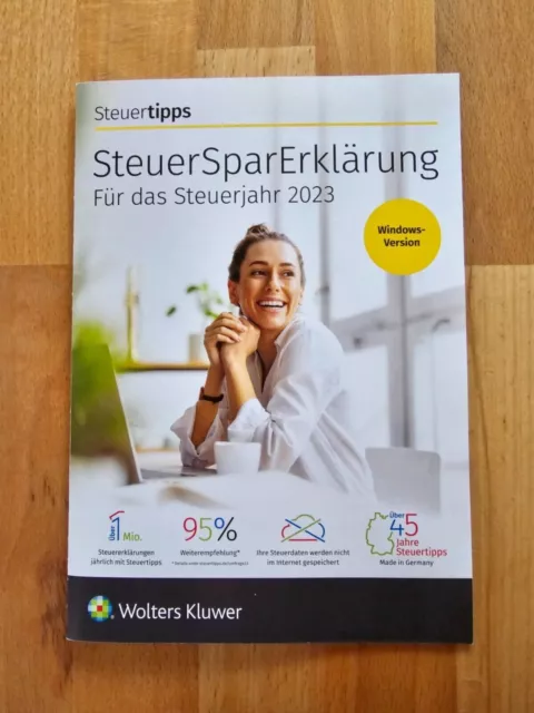 Steuersparerklärung 2024 für das Steuerjahr 2023 Wolters Kluwer ( CD - ROM )