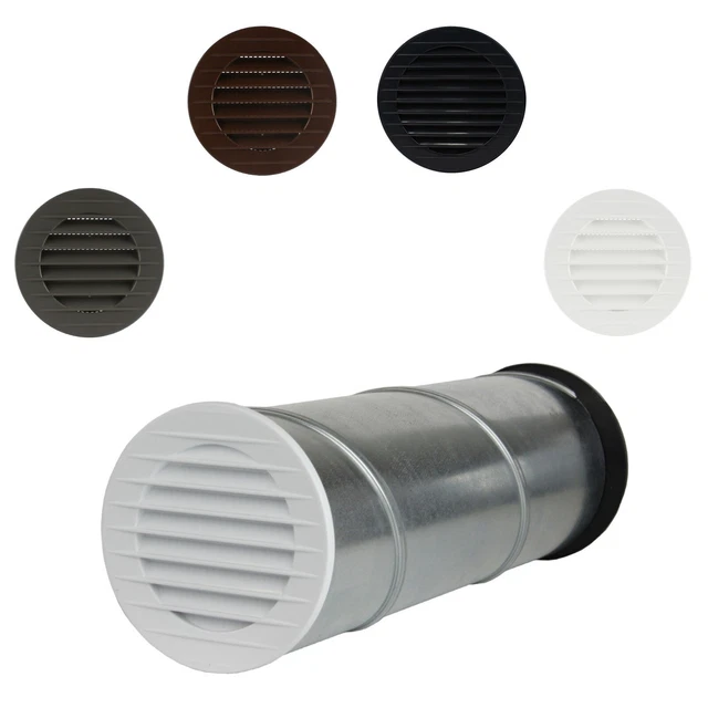 Scatola muro sistema di collegamento cappa aspirante aria di scarico esecuzione muro Ø 80 mm