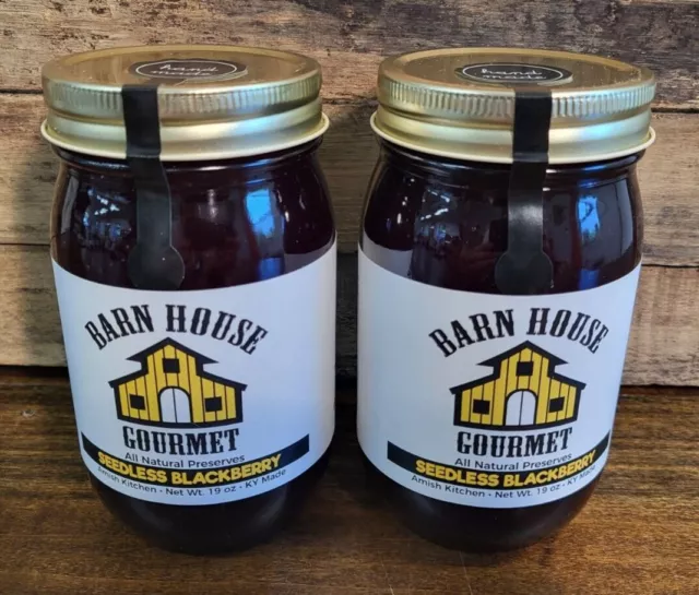 Blackberry Seedless Barn House Gourmet All Natural Preserves Amish Kitchen 19 Oz