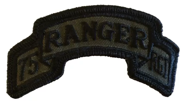75th Ranger RGT US Army Military ACU Insignia Patch Embroidered Badge Subdued