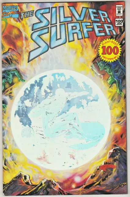 Silver Surfer#100 Vf/Nm 1995 Htf Issue Hologram Cover Marvel Comics