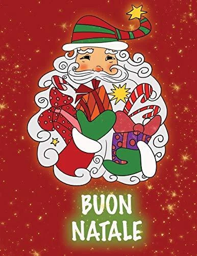 Buon Natale - Libro da Colorare per Adulti - 40meravigliose immagini da  colorare