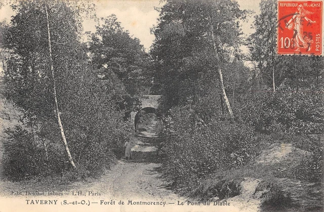 Cpa 95 Taverny Forest De Montmorency Le Pont Du Diable