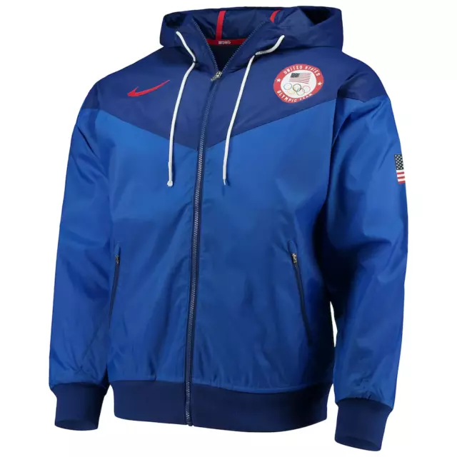 Nike Team USA Olympics Hoodie Windbreaker, Men's Jacket, New With Tag,Size Small