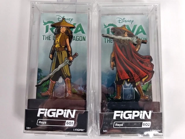 FiGPiN Pixar Raya and The Last Dragon Raya #601 & 602 Bundle Lot of 2 FIGPIN NEW