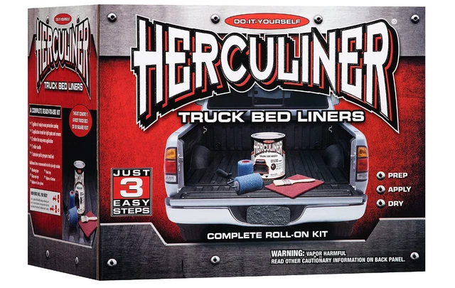 HERCULINER Black 6 Foot Truck Bed Roll on Bedliner Kit