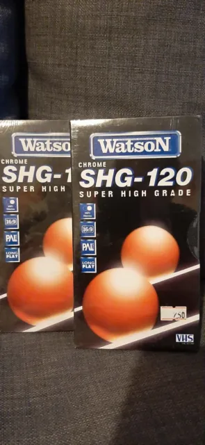 Video Cassette Watson SHG-120  E120 Chrom  Leere VHS Kassette Neu