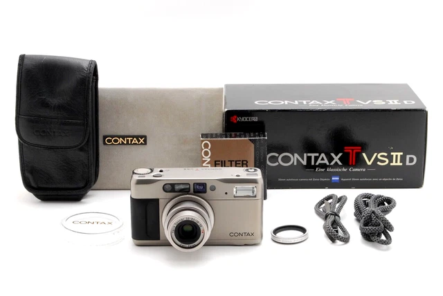 🇯🇵【NEAR MINT w/box】Contax TVS II D Point & Shoot 35mm film Camera from JAPAN