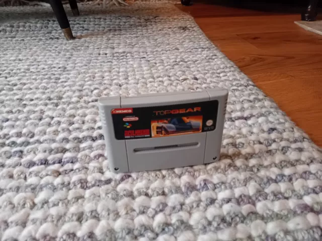 Top Gear Super Nintendo SNES Cartridge PAL