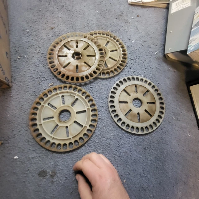 Lot of 4 Lustran IH 489110-R1  International Soybean Seed Planter Plates