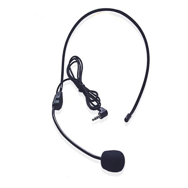 CORDED HEADPHONES VOICE Amplifier Braided Wire Microphone Teaching £4.