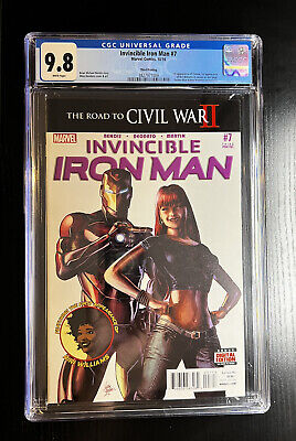 Invincible Iron Man 7 CGC 9.8 3rd print 1st appearance App Riri Williams 🔥