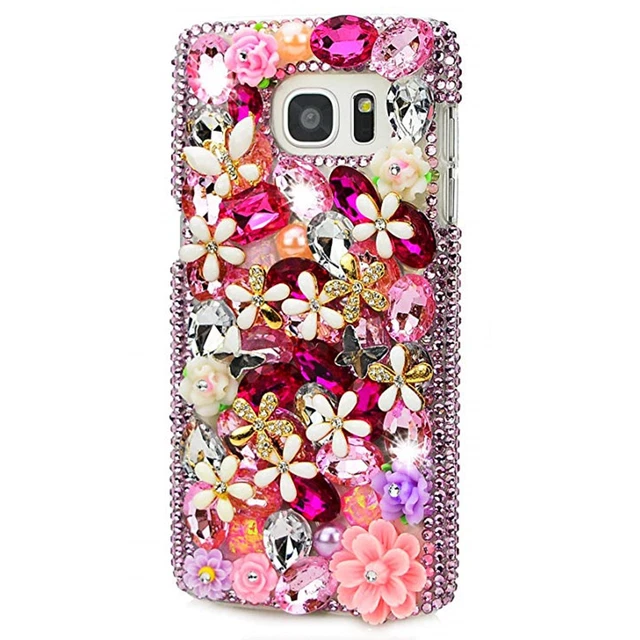 Handmade Luxury Bling Diamonds Rhinestone Crystal Jewelled Soft Phone Case Cover