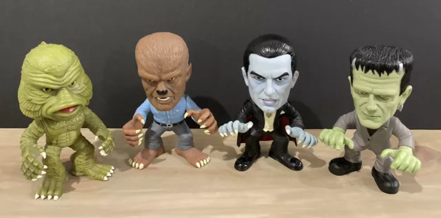 Lot Of 4 Funko Force Movie Monsters 5” Universal Monsters Pop 2009 Loose Rare