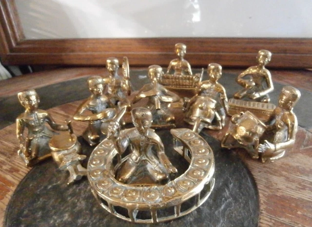 15 Forged Metal Sculptures Featuring Thailand Piphat Thai Classic Orchestra Band