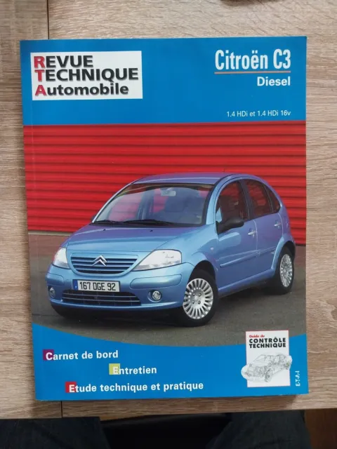 REVUE TECHNIQUE CITROEN C3 1.4 Hdi 16v X Sx Exclusive Pack Clim DIESEL dep 2002