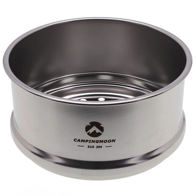 Vapeur empilable avec vapeur CAMPINGMOON en acier inoxydable Sierra bol Cup vape