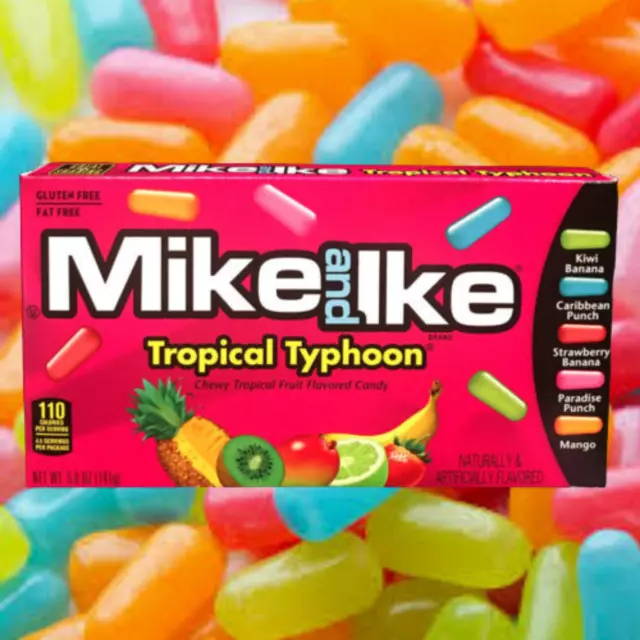 Mike And Ike Tropical Typhoon 141g x 4 Theatre Box Halloween Party Favours USA 2