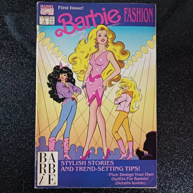 Vintage Barbie Fashion Comic Book, First Issue. Vol. 1. No. 1. January 1991