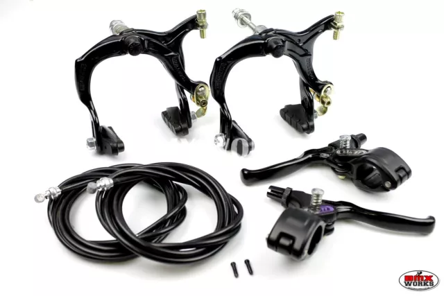 Genuine Dia-Compe Bulldog MX884 - Tech77 Black Brake Set Retro Freestyle