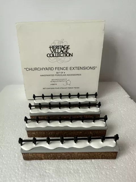 Department 56 Village 'Churchyard Fence Extensions' Set of 4 Straight Fence