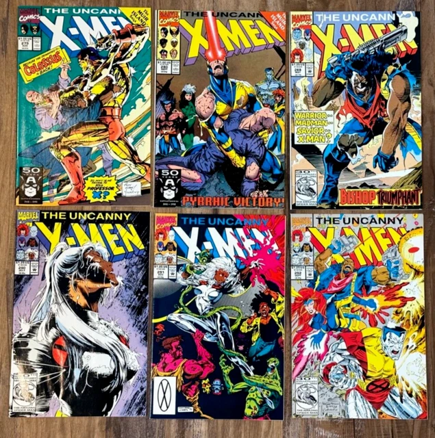 The Uncanny X-Men #279 #280 #288 #250 #291 #292 Comic Lot (Marvel Comics)