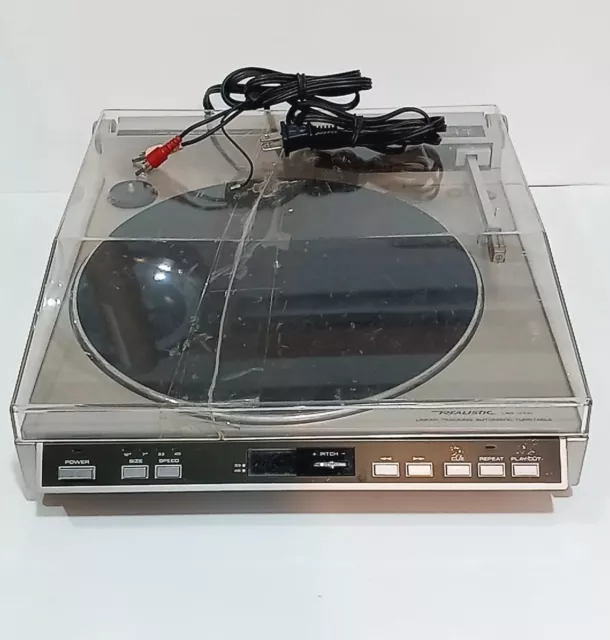Vintage Realistic Lab-2100 Direct Drive Turntable PARTS OR REPAIR