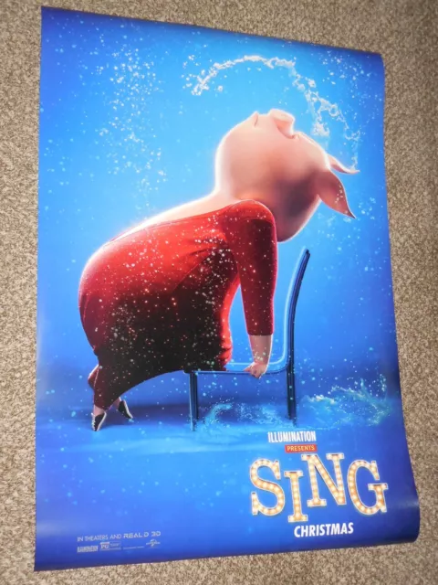 SING "B" 27x40 ORIGINAL D/S MOVIE POSTER