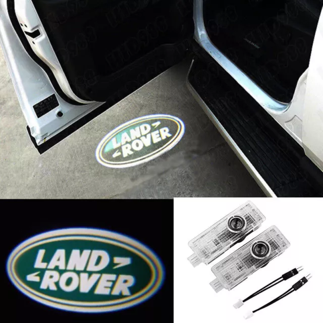 2X LUCI PORTA illuminazione LED 3D logo proiettore laser per Land Rover EUR  18,51 - PicClick IT