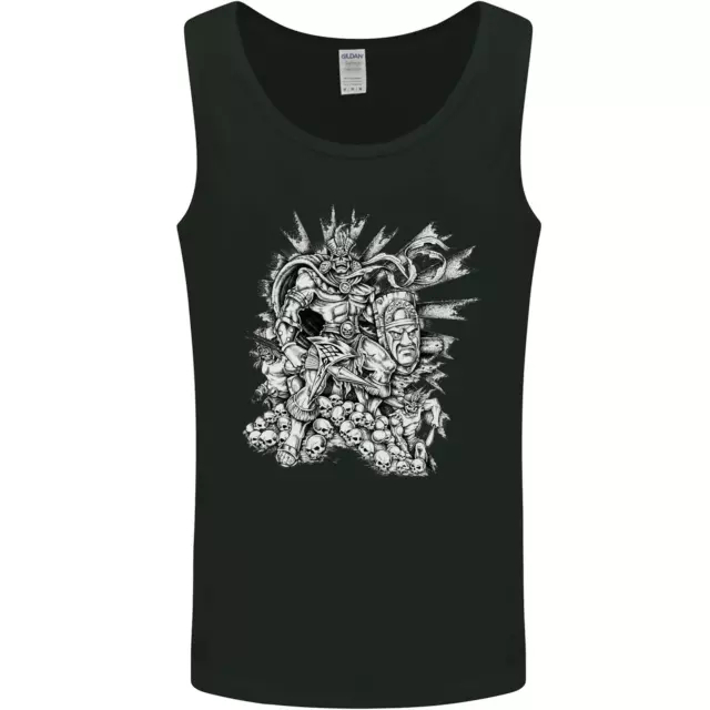Gilet da uomo Inca Warrior Skull Gym arti marziali MMA Ascia