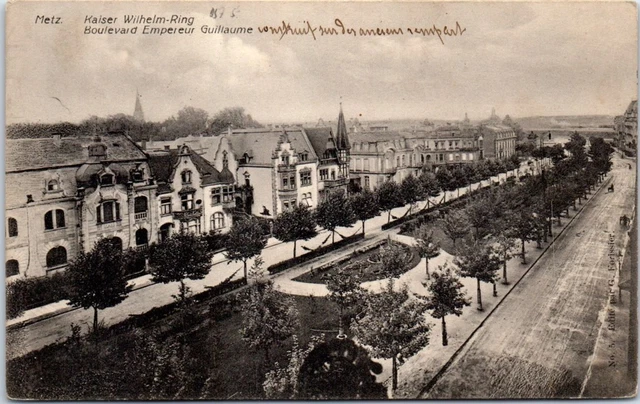 57 METZ - le boulevard de l'empereur Guillaume.