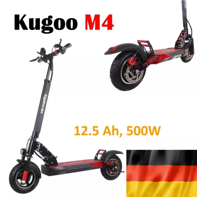 KUGOO KIRIN M4 Folding Electric Scooter 12.5 Ah Battery 10" Pneumatic Tires 500W