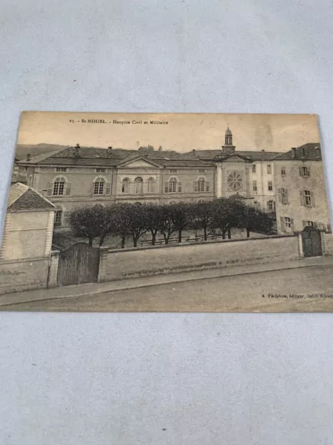 Vintage Saint St Mihiel France Postcard Carte Postale CPA Hospice Civil