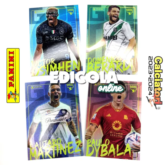 1x Card di PANINI CALCIATORI 2023-24 Scegli la tua Carta GOAL MACHINES 2024