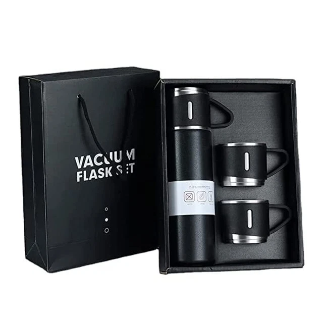 Insulated Vacuum Thermos Hot Water Bottle for Tea,Coffee With 2 Cups