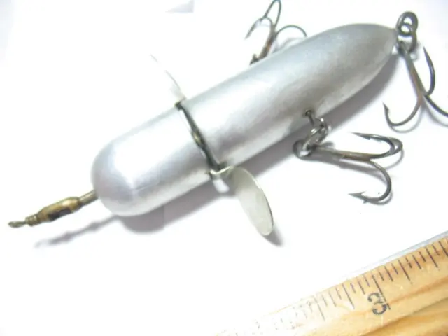 ROTARY HEAD OLD hollow metal fishing lure 1897 patent $20.50 - PicClick