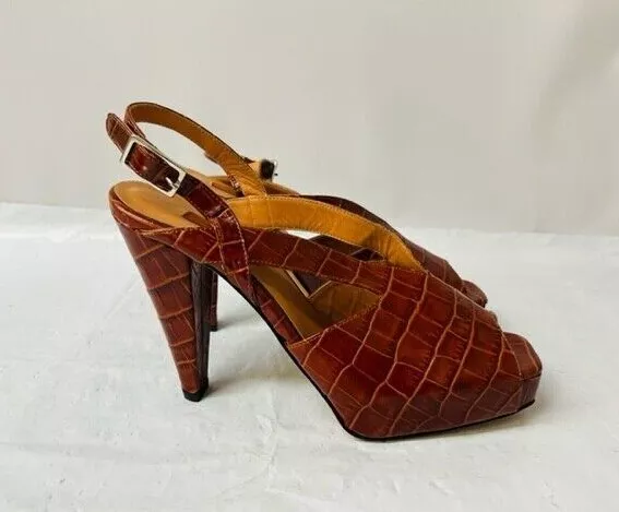 Rachel Comey Besco Heel in Cognac, Women's Various Sizes- SLIGHTLY WORN-NO BOX 2